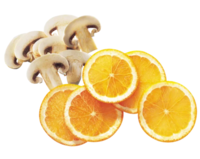 Slice Oranges Mushrooms 
