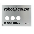 Robot Coupe R301 Ultra D Front Data Plate